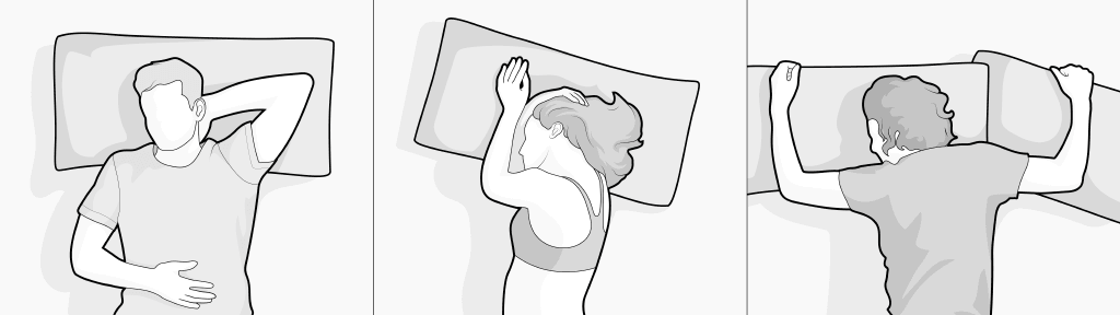 chrapanie - różne pozycje podczas spania